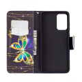 Pikkukuva 2 / 4: Lompakkokotelo Samsung Galaxy A52 / A52s - Kultainen Perhonen