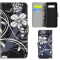 Pikkukuva 1 / 4: Plånboksfodral Samsung Galaxy S10 Plus - Svart med Blommor