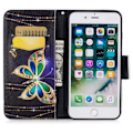 Pikkukuva 2 / 5: Plånboksfodral Apple iPhone 8 Plus – Guldfjäril