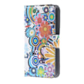 Pikkukuva 3 / 5: Plånboksfodral Samsung Galaxy S6 Edge - Blommor & Cirklar