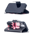 Pikkukuva 3 / 4: Lompakkokotelo iPhone 12 Mini - Vaaleanpunainen Kukka