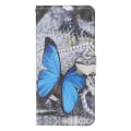 Pikkukuva 2 / 4: Plånboksfodral Huawei P30 - Blå Fjäril