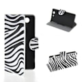 Miniatyrbild 1 av 7: Plånboksfodral Sony Xperia Z3 Compact (D5803) - Zebra