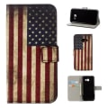Miniatyrbild 1 av 7: Plånboksfodral Samsung Galaxy A5 (2017) - Flagga USA