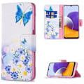 Pikkukuva 1 / 3: Lompakkokotelo Samsung Galaxy A15 - Perhosia Ja Kukkia
