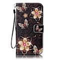 Miniatyrbild 2 av 5: Plånboksfodral iPhone 6 Plus / 6s Plus – Blommor i Guld