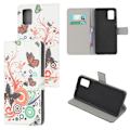 Pikkukuva 1 / 6: Plånboksfodral Samsung Galaxy A71 - Vit med Fjärilar