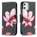 Pikkukuva 2 / 4: Lompakkokotelo iPhone 12 Mini - Vaaleanpunainen Kukka