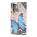 Pikkukuva 3 / 6: Lompakkokotelo Samsung Galaxy A32 - Sininen Perhonen