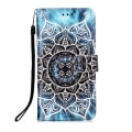 Miniatyrbild 3 av 5: Plånboksfodral Samsung Galaxy S21 Ultra – Blå Mandala