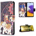 Pikkukuva 1 / 4: Lompakkokotelo Samsung Galaxy A15 - Intialainen / Elefantti