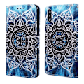 Miniatyrbild 3 av 4: Plånboksfodral Samsung Galaxy A10 – Blå Mandala