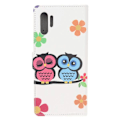 Pikkukuva 3 / 6: Plånboksfodral Samsung Galaxy Note 10 Plus - Ugglor & Blommor