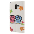 Pikkukuva 3 / 8: Plånboksfodral Samsung Galaxy J6 (2018) - Ugglor & Blommor