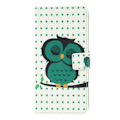 Miniatyrbild 7 av 7: Plånboksfodral Samsung Galaxy A10 - Prickigt med Uggla