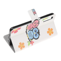 Pikkukuva 4 / 6: Plånboksfodral Samsung Galaxy A50 - Ugglor & Blommor