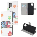 Miniatyrbild 1 av 6: Plånboksfodral Samsung Galaxy A12 - Ugglor & Blommor