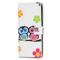 Pikkukuva 2 / 6: Plånboksfodral Samsung Galaxy J4 Plus - Ugglor & Blommor