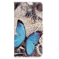 Pikkukuva 5 / 6: Plånboksfodral Huawei Mate 10 Lite – Blå Fjäril