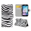 Pikkukuva 1 / 10: Plånboksfodral Samsung Galaxy S6 - Zebra