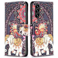 Pikkukuva 3 / 4: Lompakkokotelo Samsung Galaxy A34 - Intialainen / Elefantti