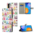 Pikkukuva 1 / 5: Lompakkokotelo Samsung Galaxy S22 Plus - Pöllöt Juhlissa