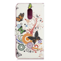 Pikkukuva 3 / 5: Plånboksfodral OnePlus 6T - Vit med Fjärilar