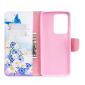 Pikkukuva 4 / 4: Plånboksfodral Samsung Galaxy S20 Ultra – Fjärilar och Blommor