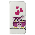 Pikkukuva 2 / 4: Plånboksfodral Samsung Galaxy S9 Plus - Ugglor & Hjärtan