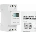 Pikkukuva 2 / 4: THC15A Digitaalinen LCD-ohjelmoitava ajastinkytkinrele 16A Amp elektroninen viikoittainen 7 päivää 16 päälle ja pois releajastinohjaus AC/DC 24V Din-kiskokiinnitys Tim