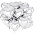 Pikkukuva 2 / 5: #Sydänmuotoiset ilmapallot, 30 kpl hopea sydänilmapallo, sydänilmapallo#