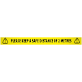 Miniatyrbilde 1 av 5: #Advarselstape \"Gult - Hold en sikker avstand på 2 meter\",#