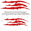 Miniatyrbillede 3 af 5: #Rød - Reflekterende Bilsticker Vandafvisende Forlygte Sticker f#