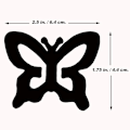 Miniatyrbillede 1 af 5: #Butterfly sæt 4 clips bh-stropper clips Racing back skjulte stropper#