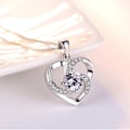 Miniatyrbilde 3 av 4: #Roterende Hjerte Gaveanheng Mote Kragekjede Beste Valent#
