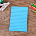 Pikkukuva 3 / 5: Viivitetyt liimapaperit, 4 väriä itseliimautuva muistiinpanojen tyyny, kirkkaat post-it