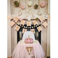 Miniatyrbild 4 av 5: #Rosa grattis på födelsedagen-banderoll - , Grattis på födelsedagen dekoration, Grattis på födelsedagen #