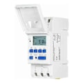 Pikkukuva 1 / 4: THC15A Digitaalinen LCD-ohjelmoitava ajastinkytkinrele 16A Amp elektroninen viikoittainen 7 päivää 16 päälle ja pois releajastinohjaus AC/DC 24V Din-kiskokiinnitys Tim