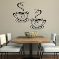Miniatyrbild 1 av 5: #Kaffekopp Design Väggdekaler Hem Dekaler Kök Restaurang D#