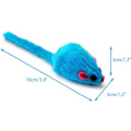 Miniatyrbild 1 av 5: 12 stycken 10,5 cm pälsmöss katt leksak möss söta små kattungar Int