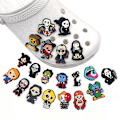Miniatyrbillede 2 af 5: #20 Stykker 3D Clog-Sandaler Pynt (Halloween Serie), Sko Charms#
