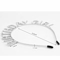 Miniatyrbillede 1 af 5: #Fødselsdagspige Pandebånd Fødselsdag Tiara til Kvinder Piger Glad Fødselsdag#