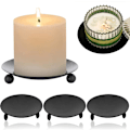 Miniatyrbilde 2 av 5: #4 stk. Metall Lysestaker Metall Jern Lysestake Svart Lysestake #