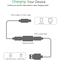 Miniatyrbild 4 av 5: 2 st USB-C-kopplingar, Typ C hona till hona-adapter, USB-C USB 3
