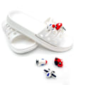 Miniatyrbild 3 av 5: #6 stycken 3D transportprydnader sandaler träskor, skocharm,#