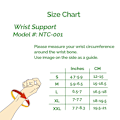 Miniatyrbild 5 av 5: #(Storlek M, 1 styck)Care handledsbandage - Elastisk & Andningsbar#