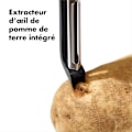 Miniatyrbillede 1 af 5: 2 stk. Sort Oscillerende Grøntsags Skræller - Rustfrit Stål Vegeta