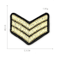 Miniatyrbilde 5 av 5: #US Army Broderte Emblem - Sergeant Rang - vil bli sydd på#