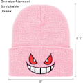 Pikkukuva 4 / 4: #Neulehatut, Hauska Beanie-Hat Talvihiihtoon Löysä Lämmin Lakki, Pehmeä#