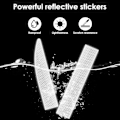 Miniatyrbillede 3 af 5: #Hvid - 5 Bilstickere Røde Lys Stickere Nat Reflekterende Stick#